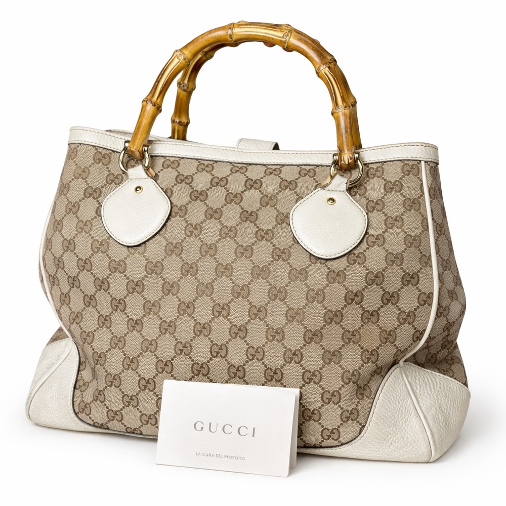 🔥SOLD🔥 GUCCI Diana Bamboo Handle Tote Bag